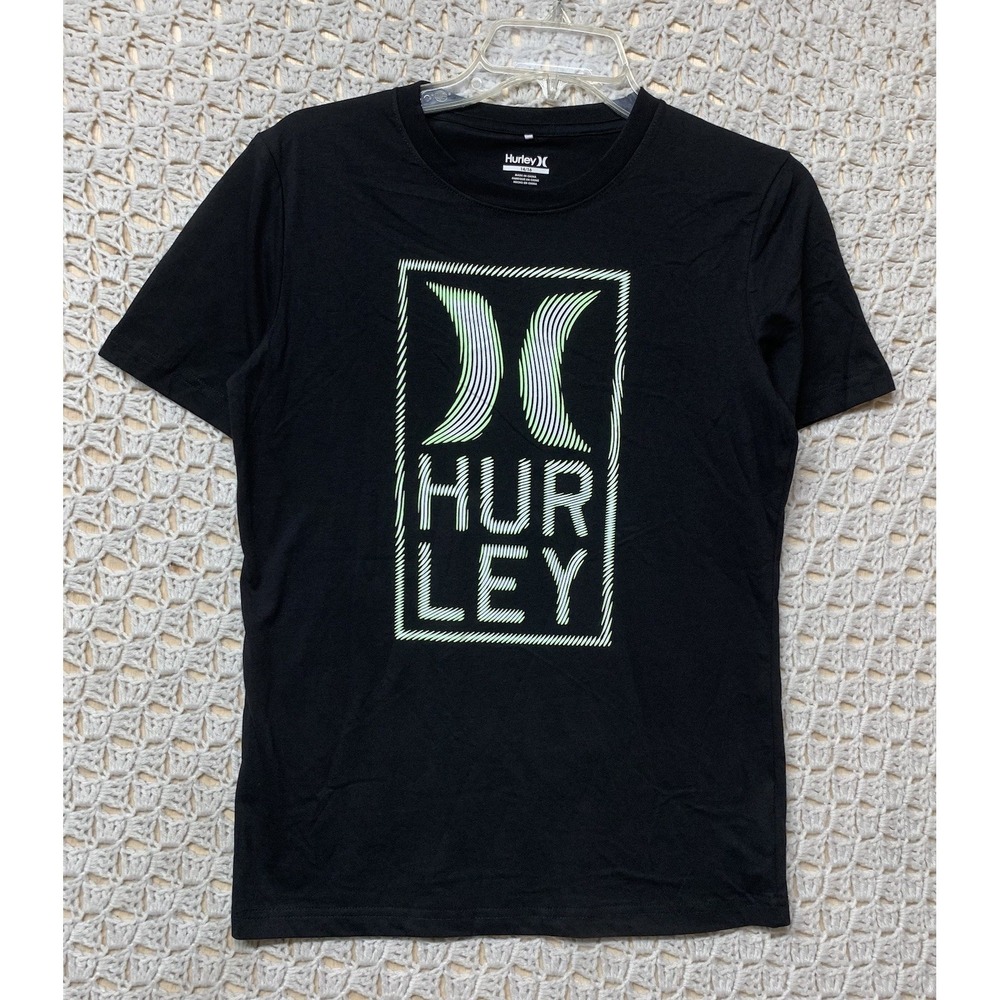 Hurley T-Shirt Boy's‎ Youth Size 14/16 Years Short Sleeve Cotton Black